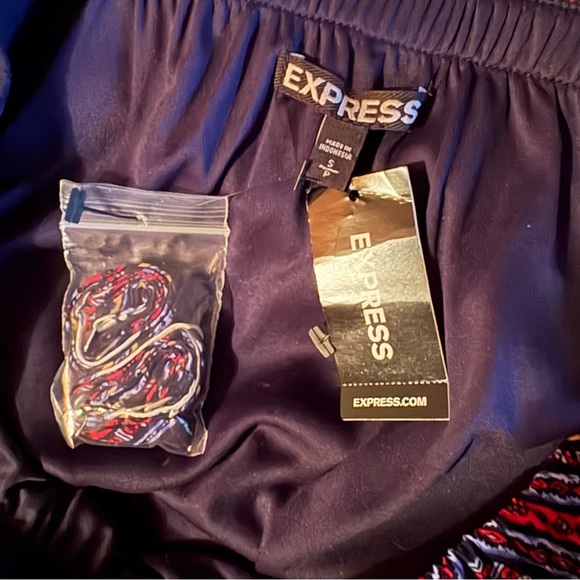 Express Multicolored Sundress Strapless Casual NWT. Optional Straps. Size S/P - Picture 5 of 7